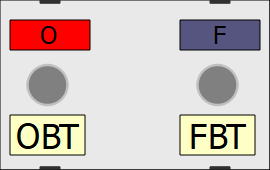Melder "O" zeigt rotes Dauerlicht für Ortsbetrieb